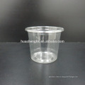 Desechables impresa personalizada 150ml transparente PET taza de plástico con tapa